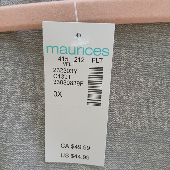 Maurices Light Gray Women's Cardigan - Picture 6 of 6
